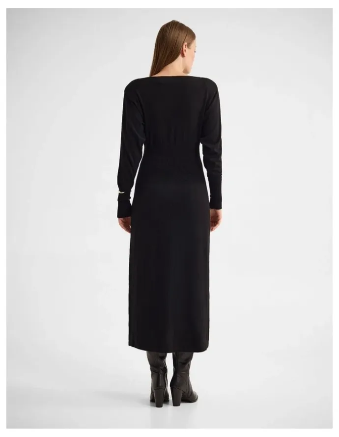 Oxford Greta Knitted Balloon Sleeve Dress