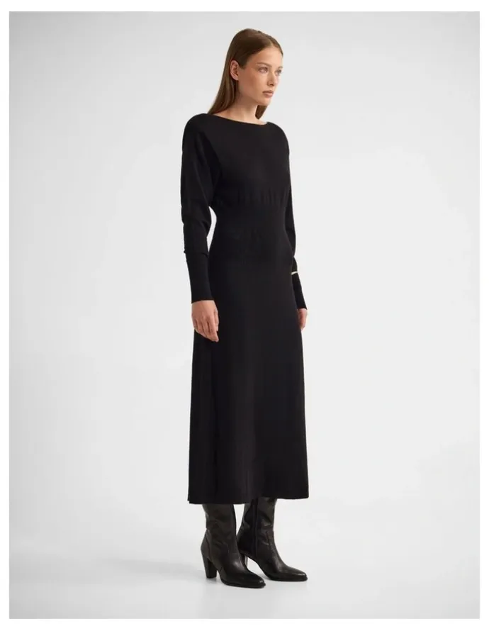 Oxford Greta Knitted Balloon Sleeve Dress