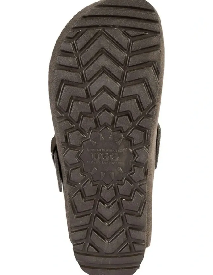 Ozwear Ugg Aussie Soft Footbed Unisex Slipper in Grey