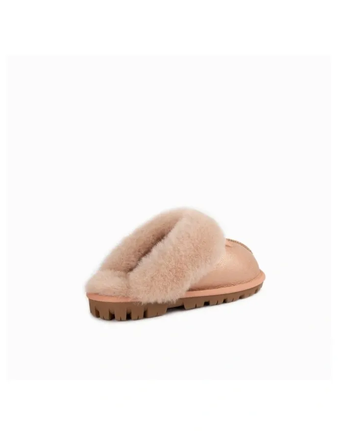 Ozwear Ugg Ugg Coquette Metallic Slipper in Bronze