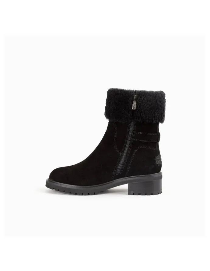 Ozwear Ugg Ugg Violet Ankle Zip Boots in Black