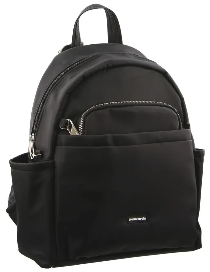 PIERRE CARDIN Anti-Theft Backpack in Black
