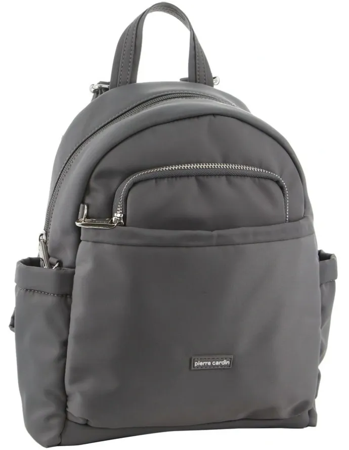 PIERRE CARDIN Anti-Theft Backpack in Grey
