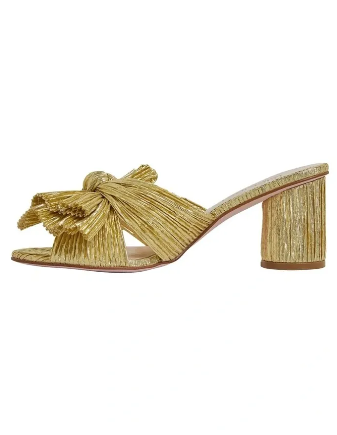 Pink Inc Surge Gold Metallic Sandals