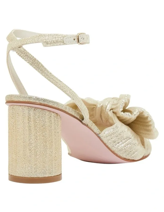Pink Inc Surge Light Silver Shimmer Sandals