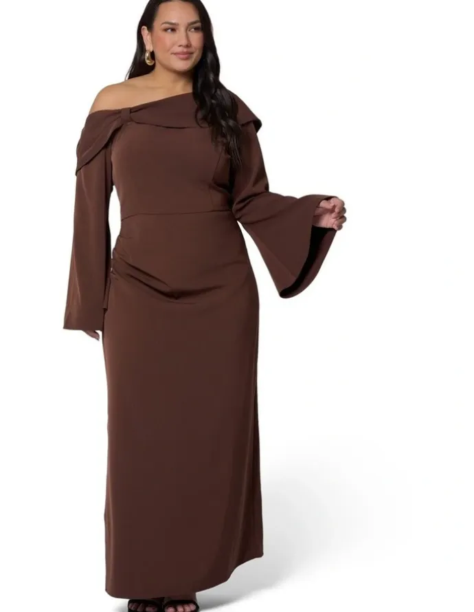 Pink Dusk by Curve Project Say My Name Midi Dress