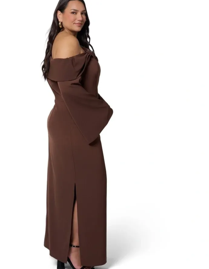 Pink Dusk by Curve Project Say My Name Midi Dress