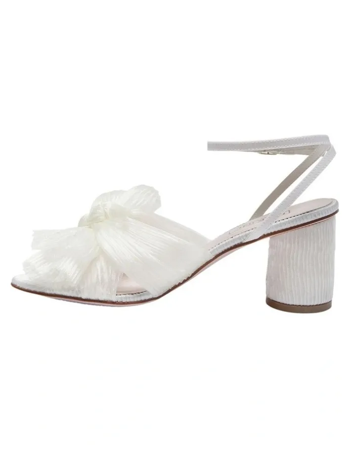 Pink Inc Secret Ivory Fabric Sandals