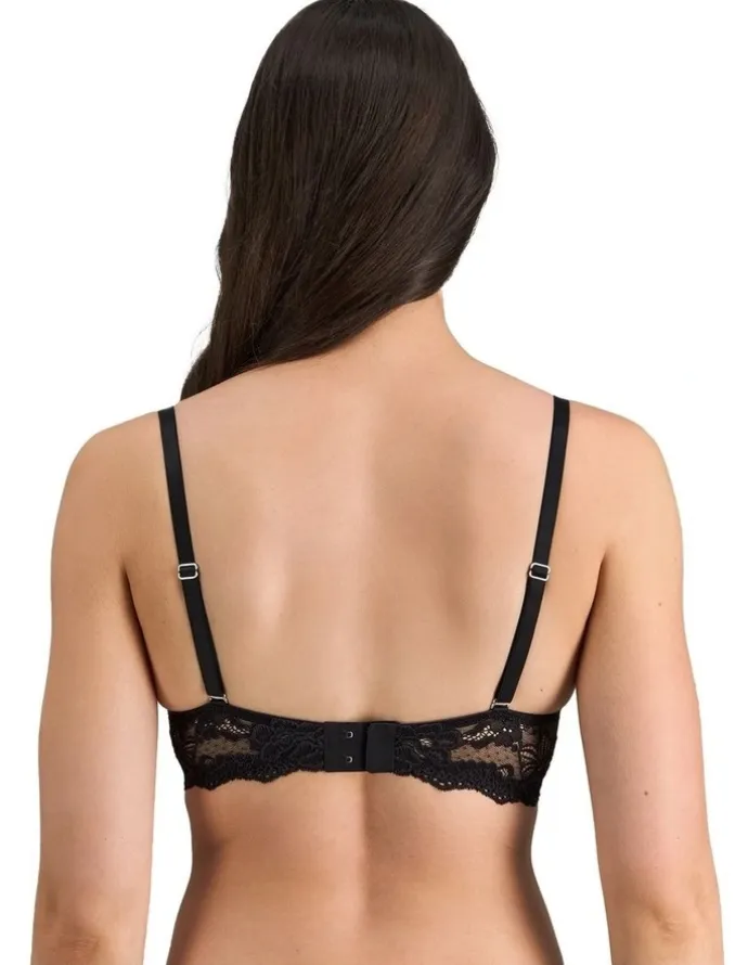 Pleasure State Lace 200% Boost Push Up Plunge Bra in Black