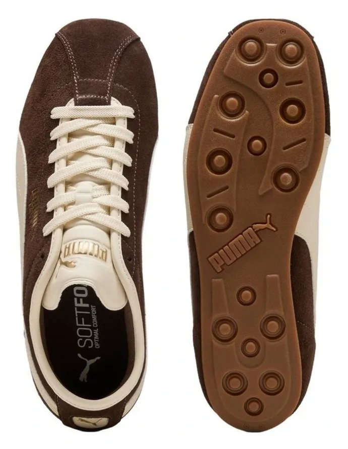 Puma Tackle Sneakers Unisex in Chocolate and White