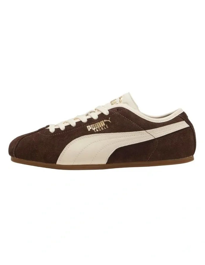 Puma Tackle Sneakers Unisex in Chocolate and White