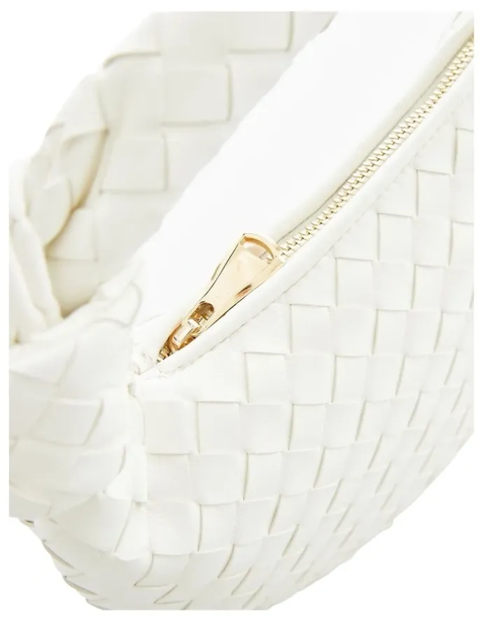 Ravella Bazz Bag in White Weave