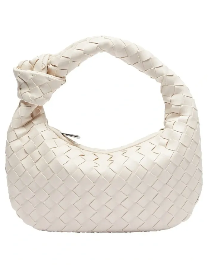 Ravella Bazz Weave Bag In Bone