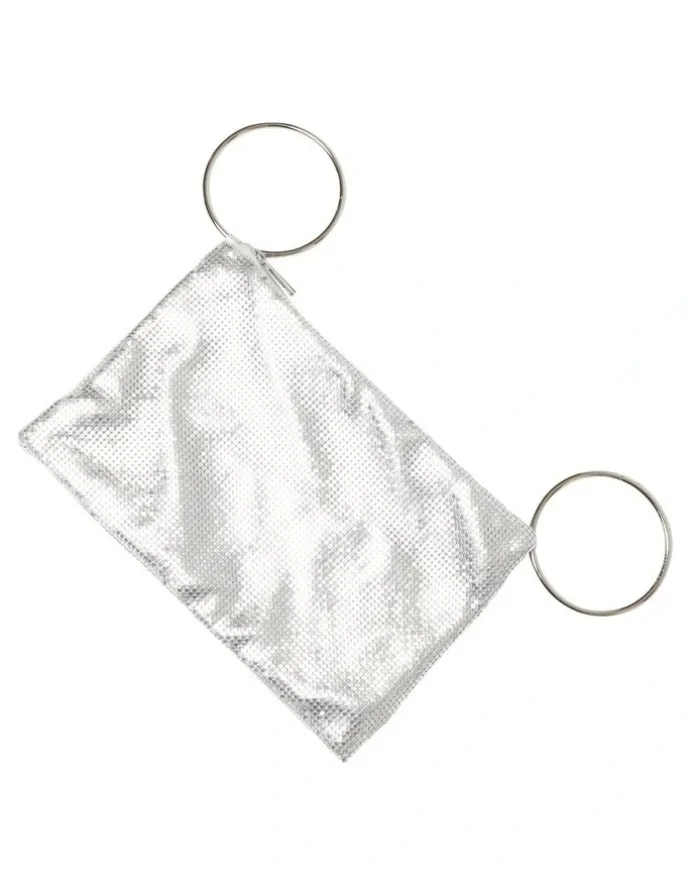 Ravella Cass Evening Bag in Silver Mesh