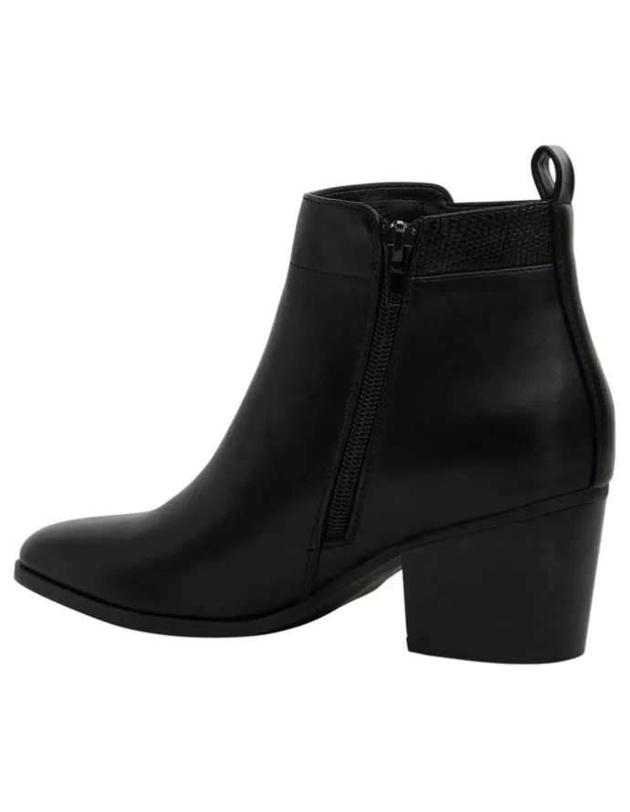 Ravella Empire Ankle Boots in Black