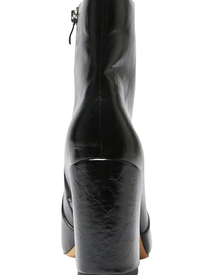 Ravella Jada Boots in Black Hi-Shine