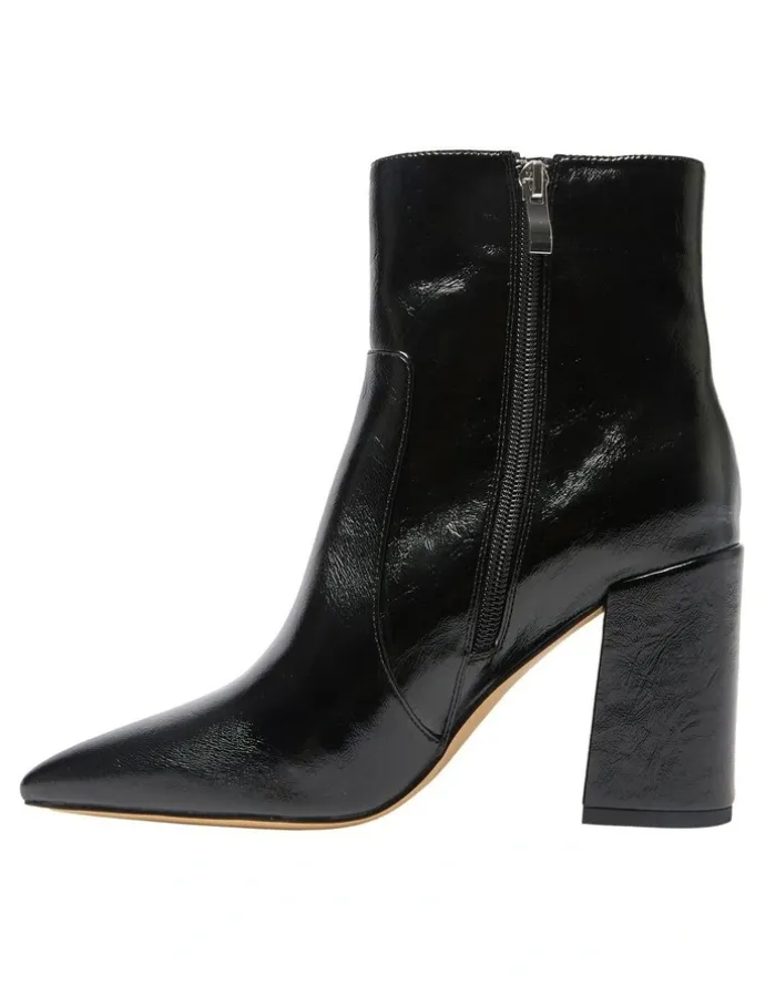 Ravella Jada Boots in Black Hi-Shine