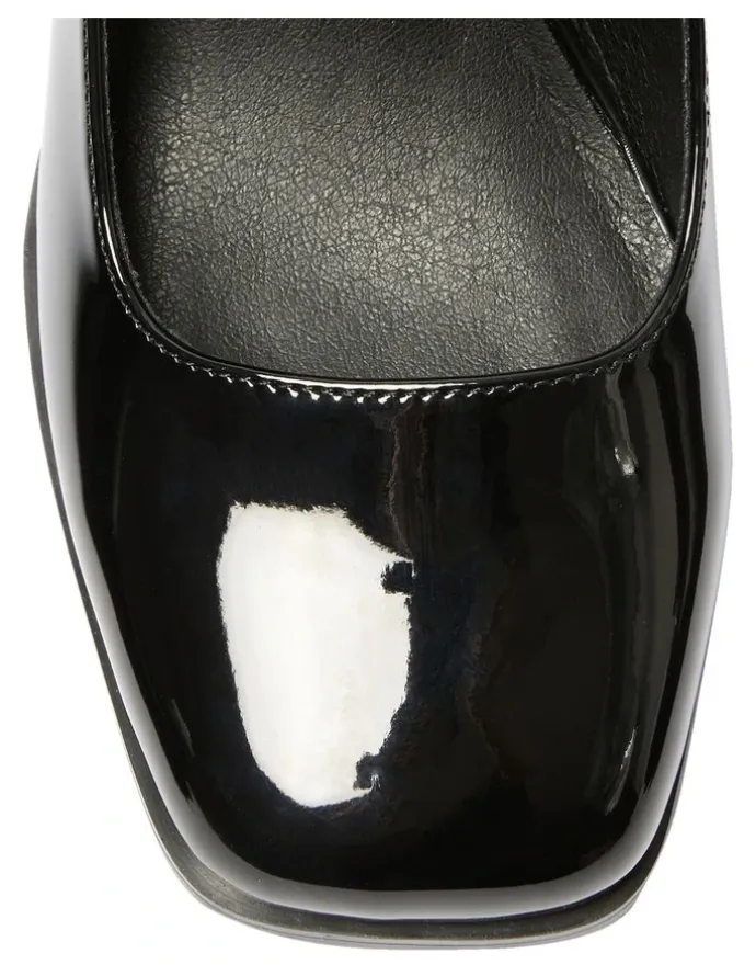 Ravella Metro Heeled Shoes in Black Patent