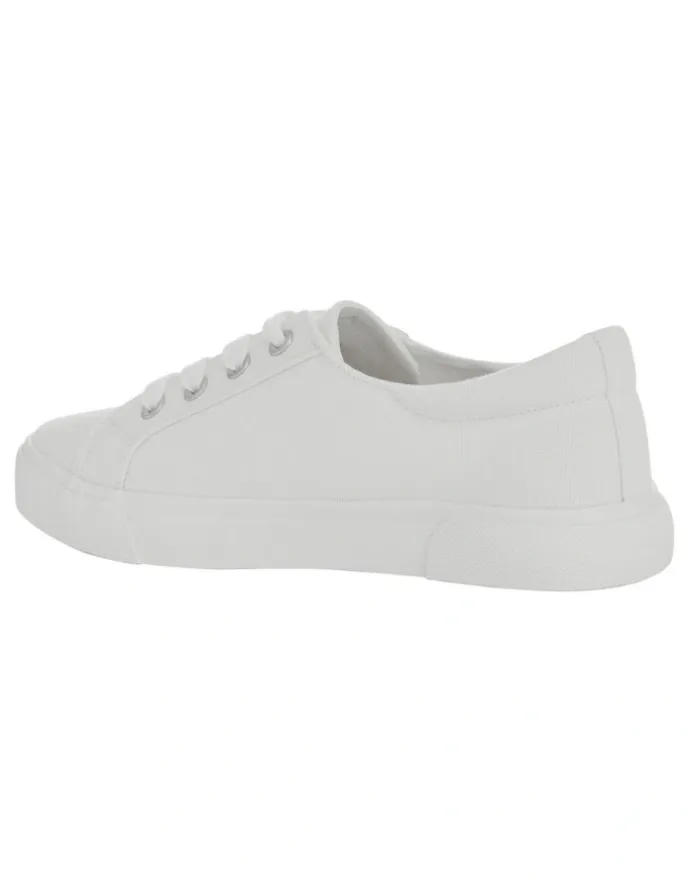 Ravella Rebound Sneakers in White Canvas