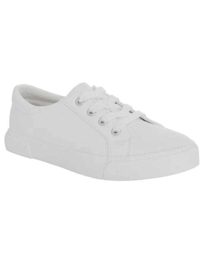 Ravella Rebound Sneakers in White Canvas