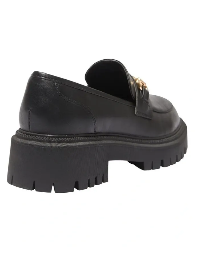 Ravella Samuel Flat Shoes in Black Smooth