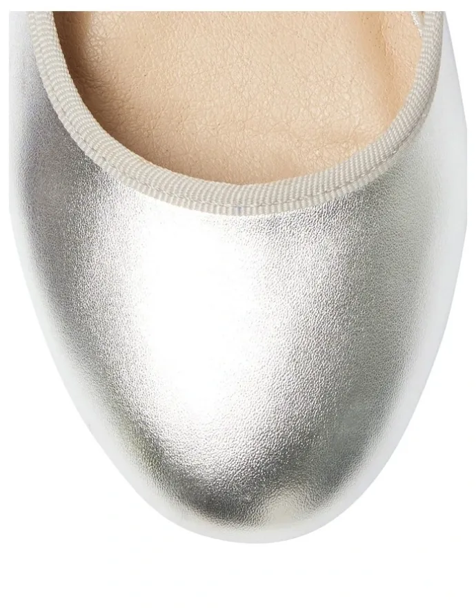 Ravella Sweet Flat Shoes in Silver Metallic