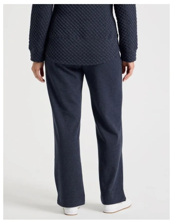 Regatta Drawcord Waist Full Length Straight Leg Trackpant in Navy Marle