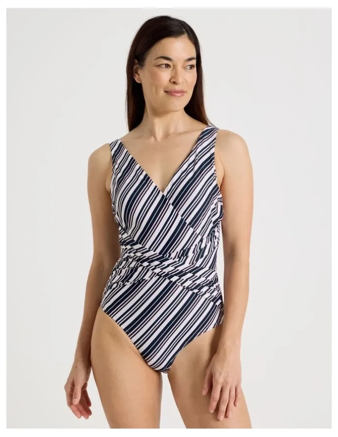 Regatta Gina Swimsuit in Midnight Stripe Print