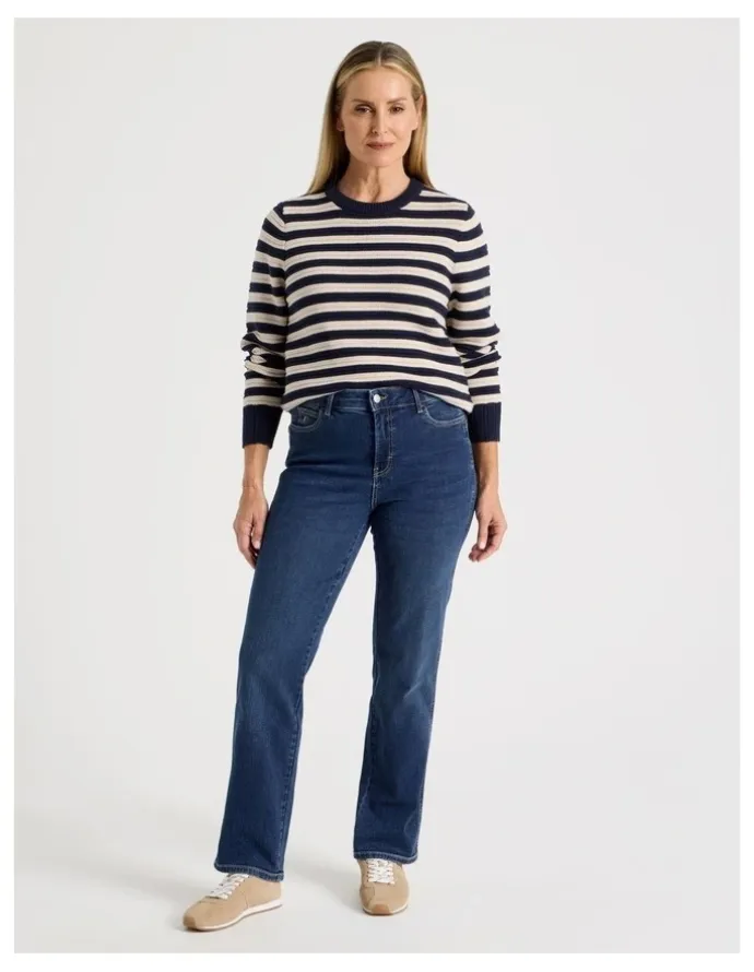 Regatta Wardrobe Staple Straight Jean In Mid Denim