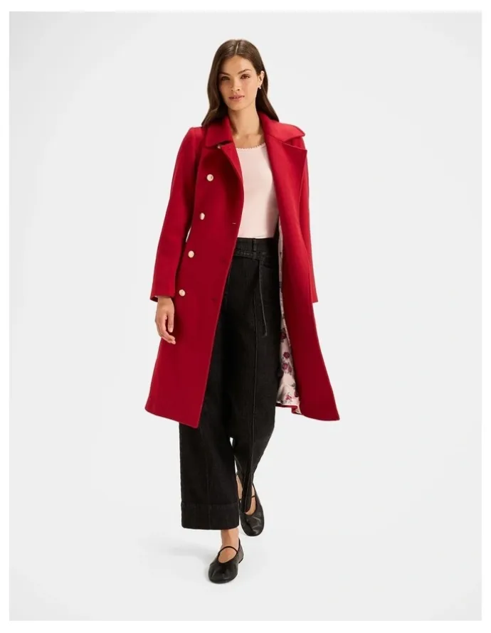 Review Ingrid Coat in Rouge