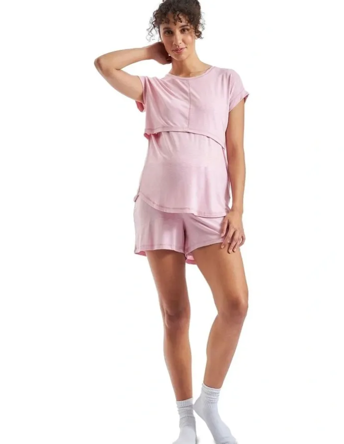 Ripe Dreamy Lounge Short in Dusty Pink