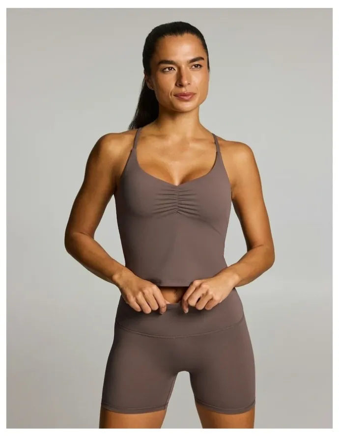 Rockwear Base One Support Singlet Milk Choc