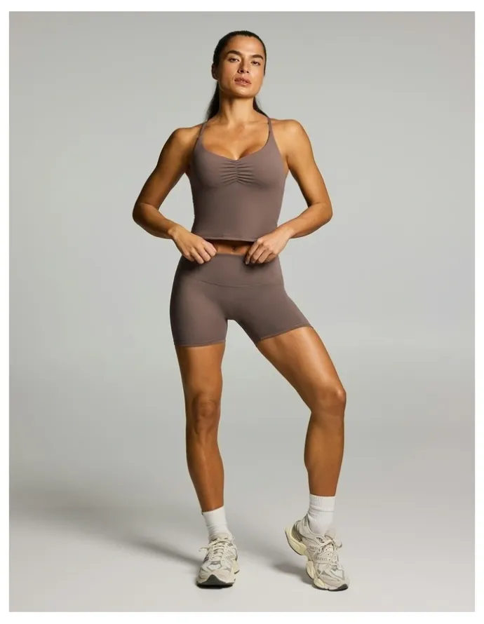 Rockwear Base One Support Singlet Milk Choc
