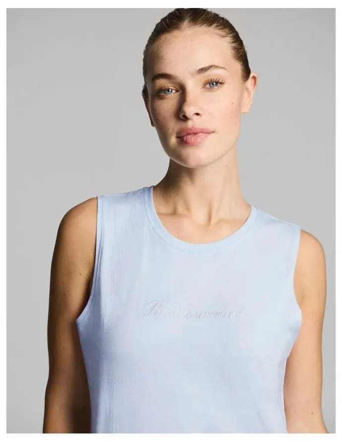 Rockwear Cotton Tank in Light Sky Blue