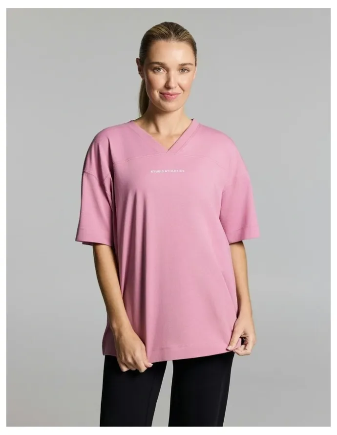 Rockwear Home Game Oversize Tee Dusty Pink