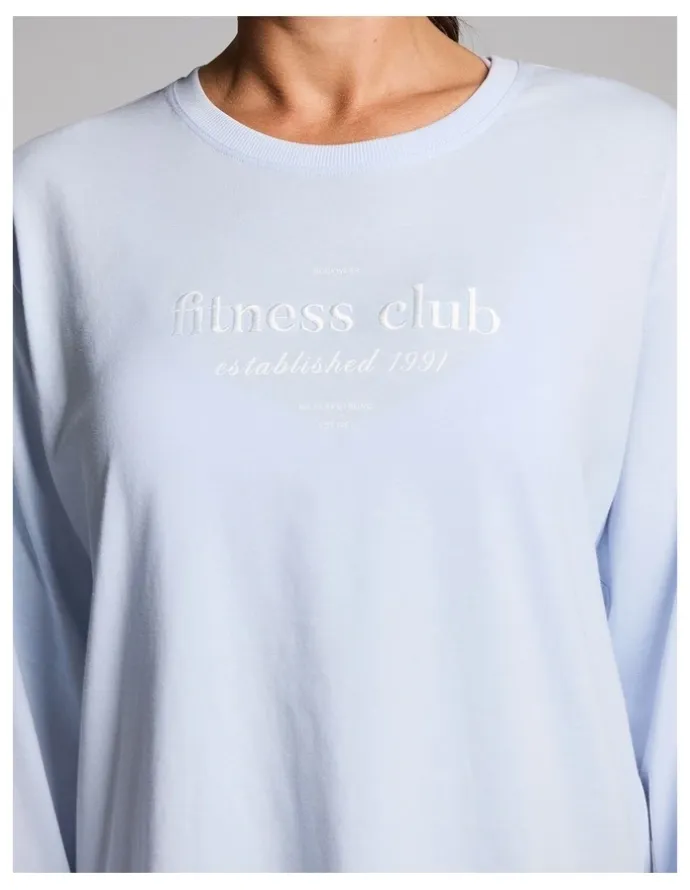 Rockwear Loose Fit Long Sleeve Tee in Light Sky Blue