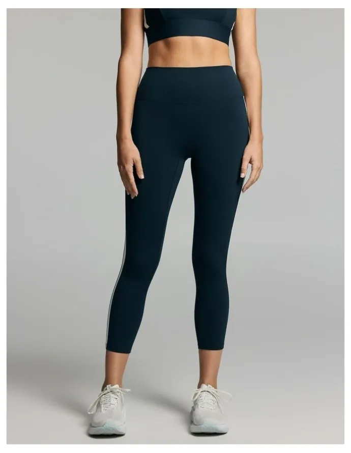Rockwear Side Stripe Ankle Grazer Tights Teal