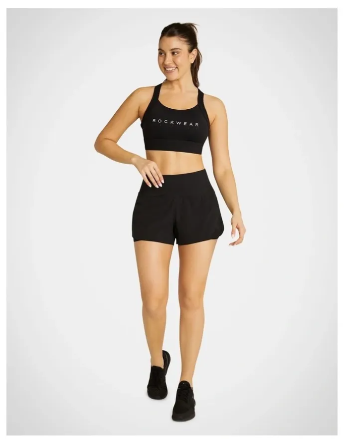 Rockwear Speed Up Run Shorts in Black