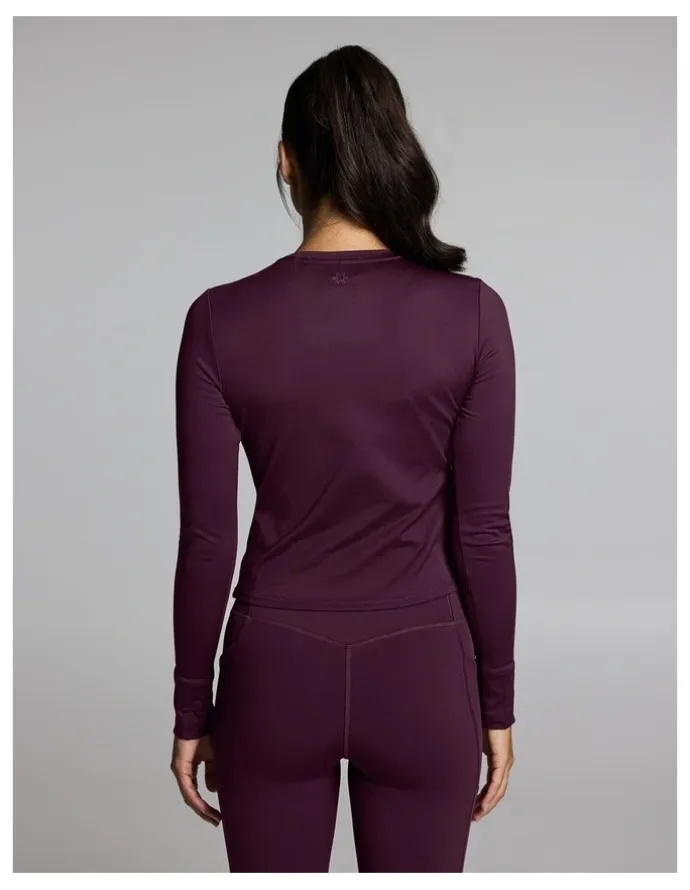 Rockwear Thermal Long Sleeve Top Cherry Cola