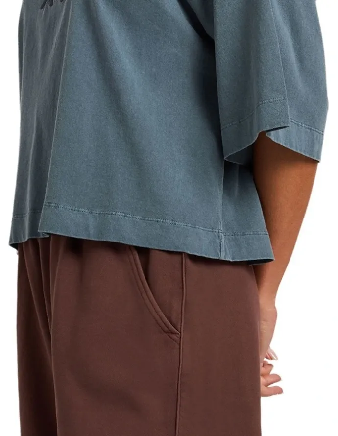 Roxy All Day Elastic Waist Shorts in Brown