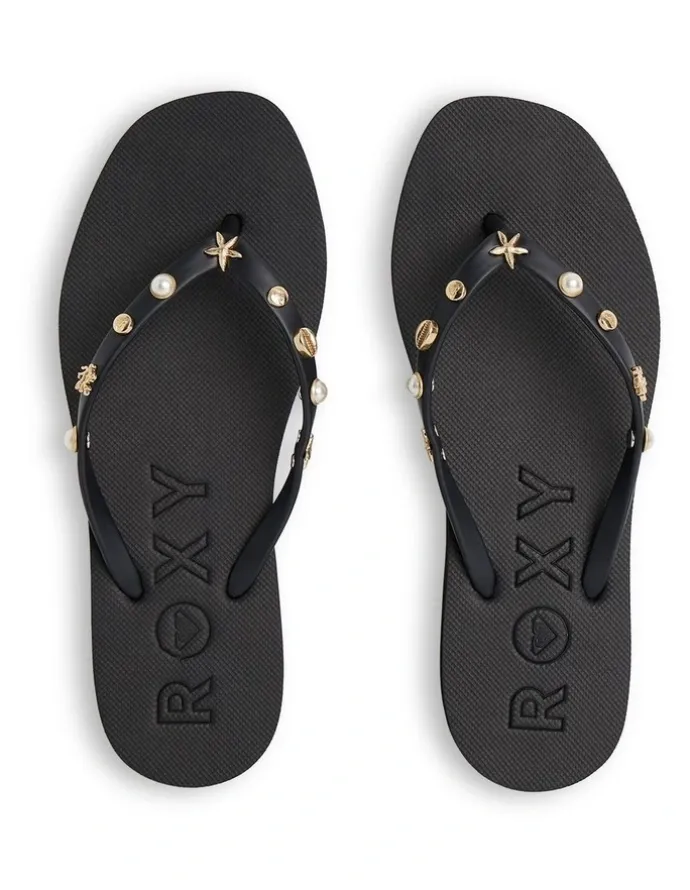 Roxy Hema Thongs in Black