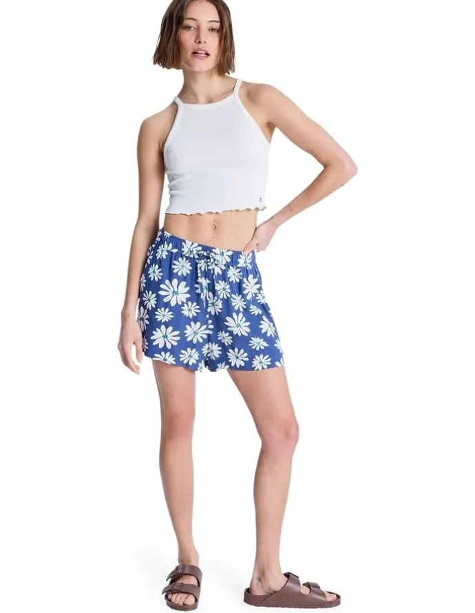 Roxy Lekeito Break High Beach Shorts Blue