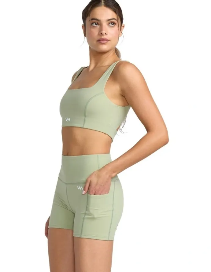 RVCA VA Essential Technical Shorts in Green Tea