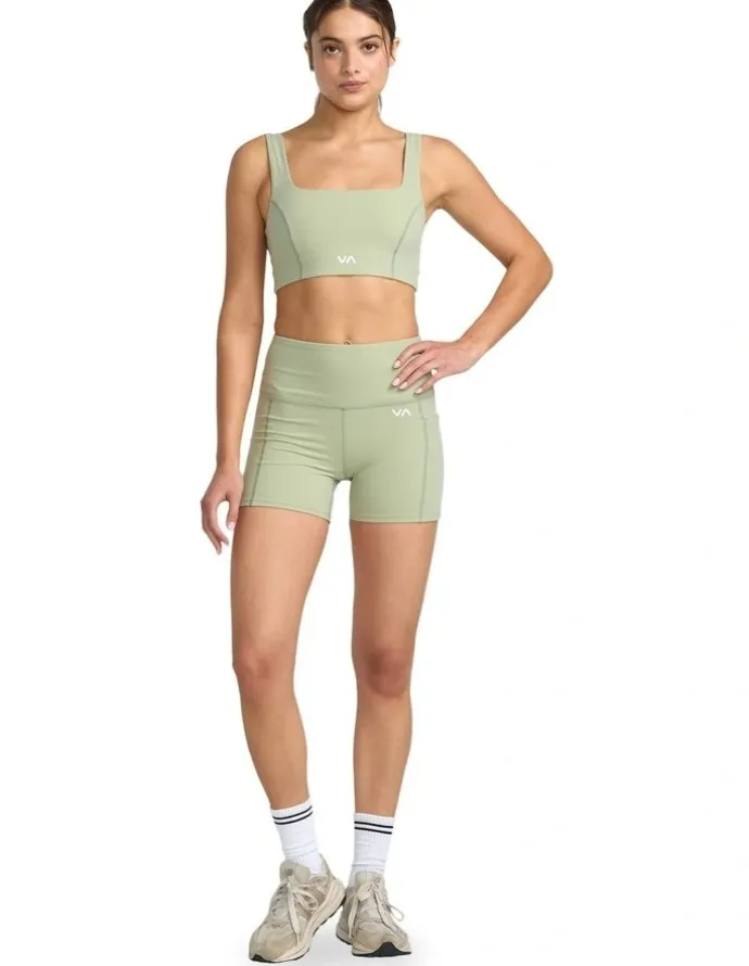 RVCA VA Essential Technical Shorts in Green Tea