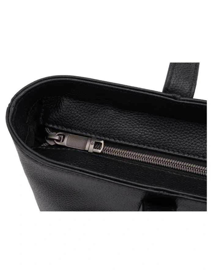 Samsonite Classic Leather City Tote in Black