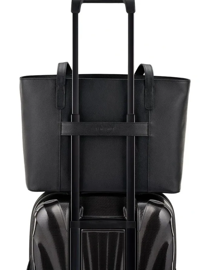 Samsonite Classic Leather City Tote in Black