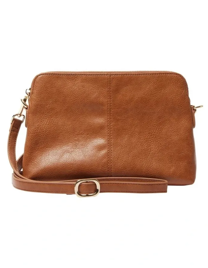 Sandler Asha Crossbody Bag in Tan Pebble