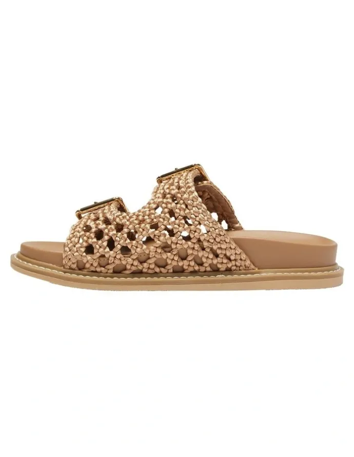 Sandler Bamboo Sandals in Camel Weave