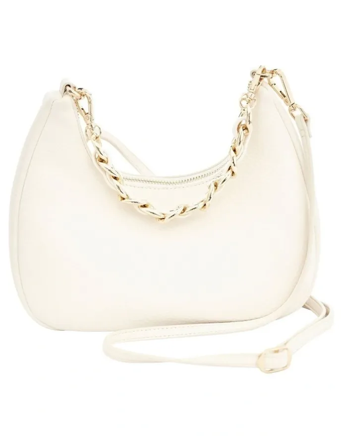 Sandler Coco Shoulder Bag in Chalk Pebble