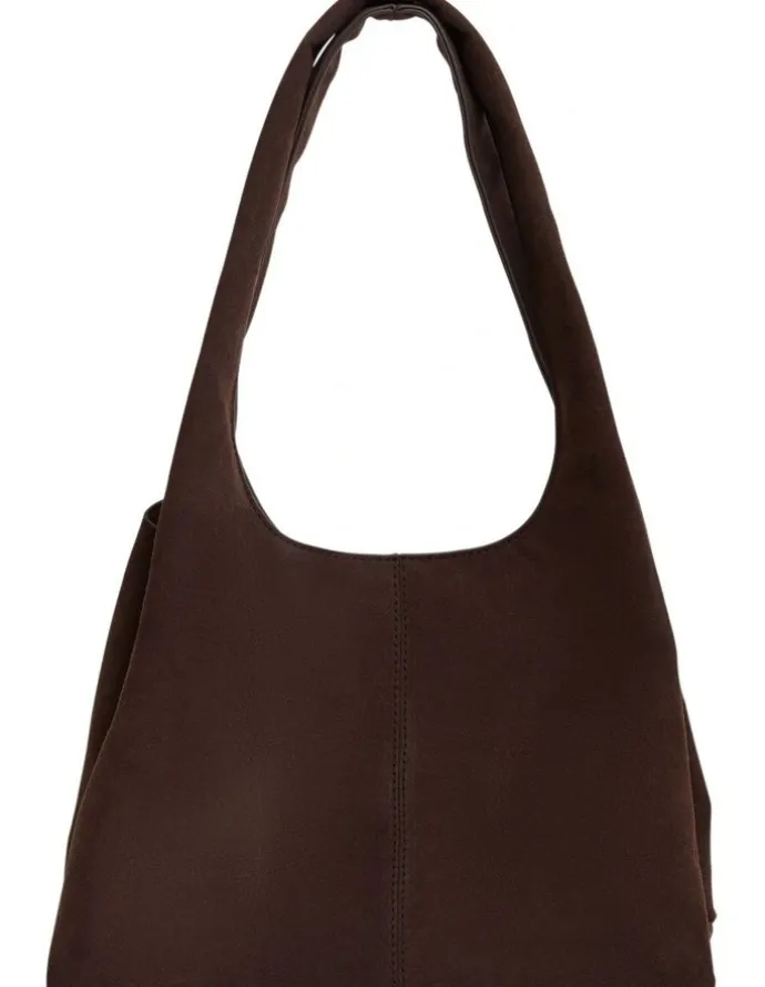 Sandler Diana Hobo Bag in Chocolate Micro